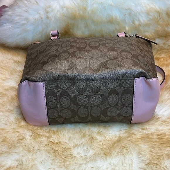 Coach Tan and Pink Shoulder Bag - Picture 5 of 14